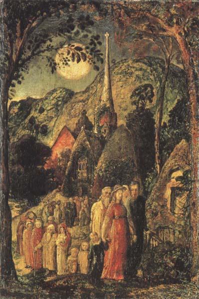 Samuel Palmer Coming from Evening Church oil painting image